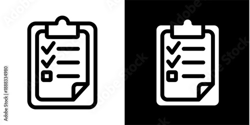 Checklist Clipboard Task Management Icon for Business Planning and Control