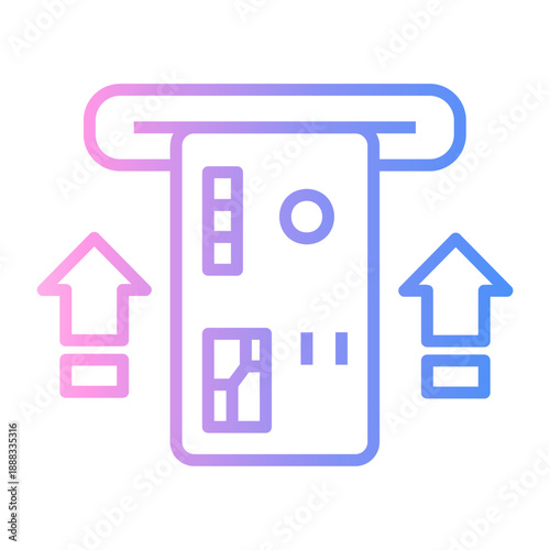 atm Line Gradient Icon
