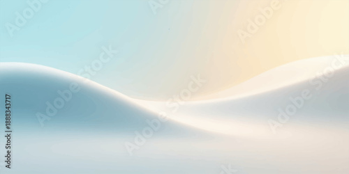 Smooth blue abstract background featuring flowing waves of light and soft gradient curves in a creative vector illustration design