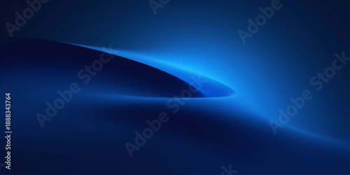 A dark blue abstract background featuring digital art waves and fractal lines with a light motion blur and bright energy laser beams across a star filled space backdrop
