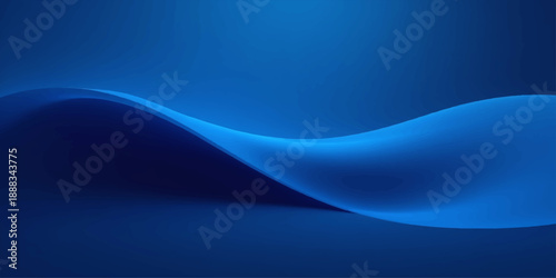 An abstract blue wave background features a flowing design with smooth curves and digital lines that create a futuristic motion pattern of light and energy