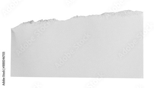 Wallpaper Mural Torn white paper texture with uneven top edge, clean surface, isolated background. Torontodigital.ca