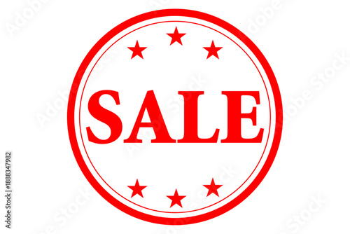 SALE - 「SALE（セール）」の文字の、よく目立つロゴマーク、セールPOP
