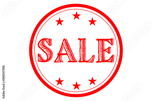 SALE - 「SALE（セール）」の文字の、よく目立つロゴマーク、セールPOP
