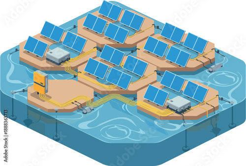 Floating Solar Power Plant on Water Sustainable Energy Solution