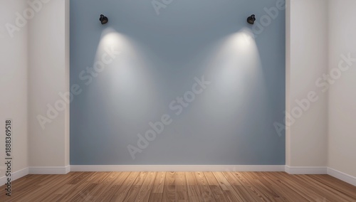 Wallpaper Mural Interior background of room with lamps 3d rendering Torontodigital.ca