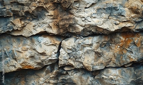 Abstract stone textures with rough, natural surfaces in earthy tones