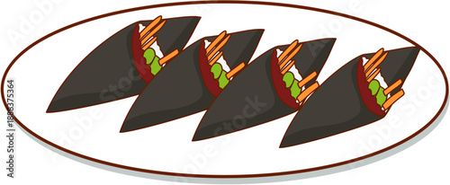 Shrimp Temaki Sushi Set