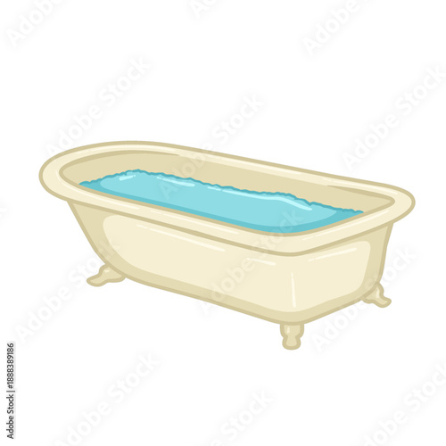 Clawfoot Bathtub Illustration