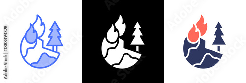 Habitat Destruction triple icon