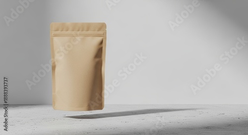 Standing kraft paper pouch