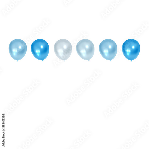 Soft Blue Balloons