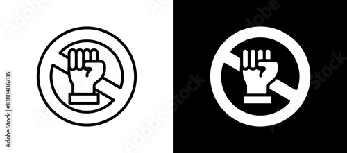 Anti Bullying Rights whiteblack icon