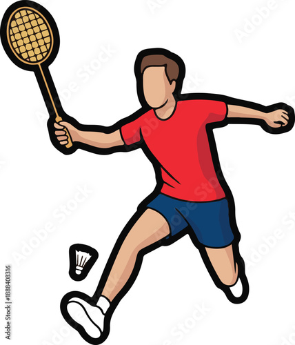 Table Tennis Player Flat Vector | Sports Illustration