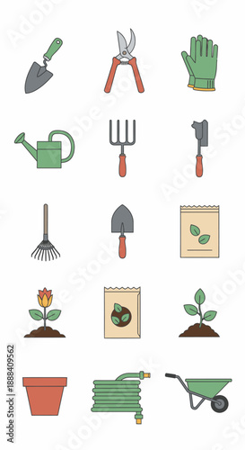 Gardening Tools and Accessories Collection.