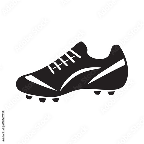 sports cleats silhouette vector illustrator