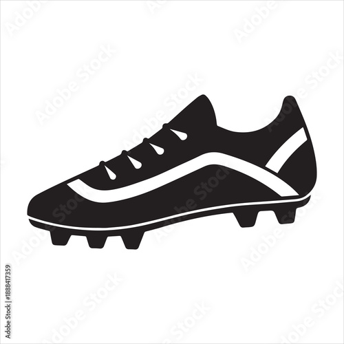sports cleats silhouette vector illustrator