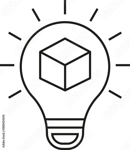 Innovation Outline Icon Thin Line Style Design 