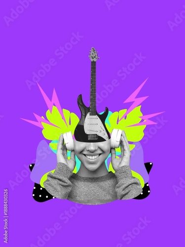 cat with a guitar