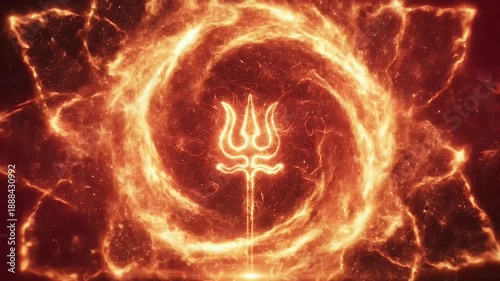 Lord Durga Divine Protection Energy Powerful Golden Red Light Spiritual Background