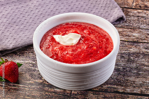 Wallpaper Mural Cold sweet strawberry gazpacho soup Torontodigital.ca