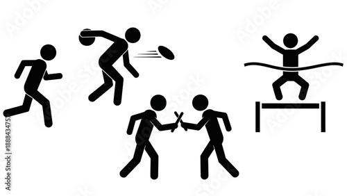 Athletes Competing in Various Sports Activities and Events.