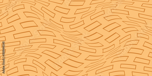 simple bronze outline minus wave pattern art for banner poster background.