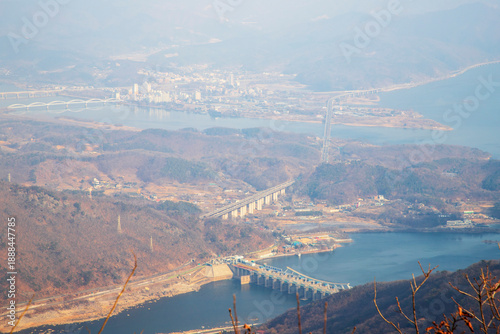 팔당댐 전경