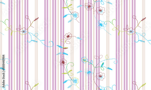 abstract floral seamless pattern design background suitable for home decore and wallpaper purpose
