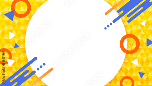 ポップな幾何学ポリゴン背景