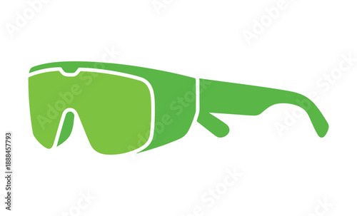 Icon Style of Safety Glasses Designed in Vector

