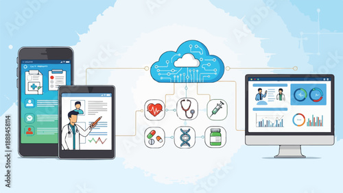 Medical data exchange on devices
