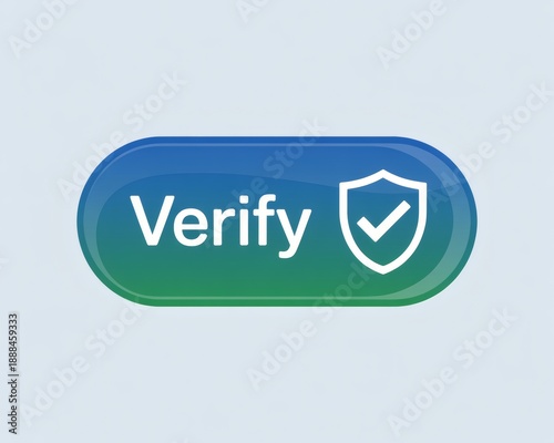 Secure verify button with shield icon