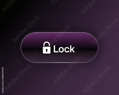 Secure lock icon on dark background