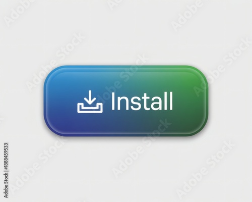 Vibrant install button with gradient effect