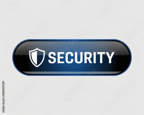 Professional security button icon
