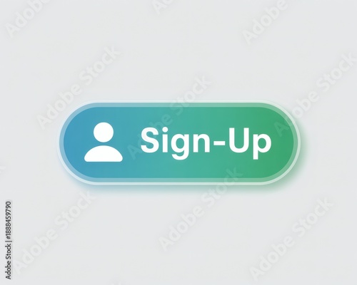Modern sign-up button design