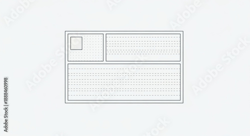 Detailed line drawing of a computer keyboard with grid paper layout on keys and background