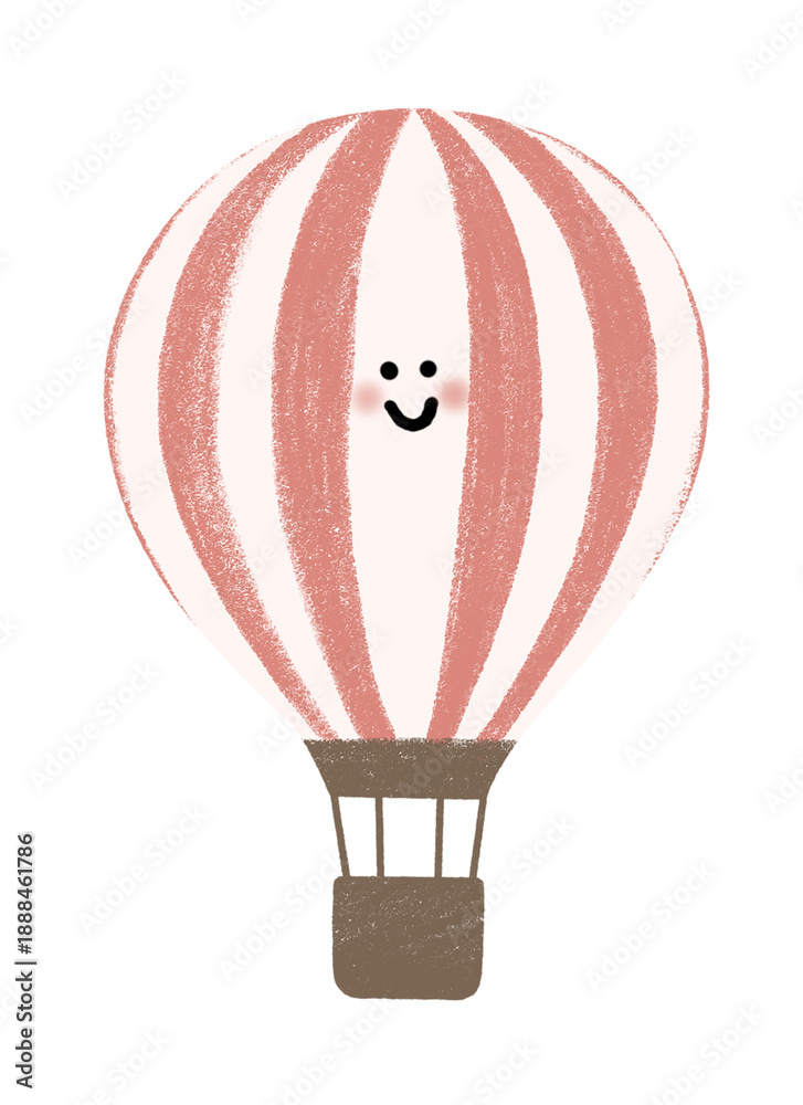 Obraz premium Smiling Hot Air Balloon