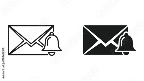 Email notification icon set