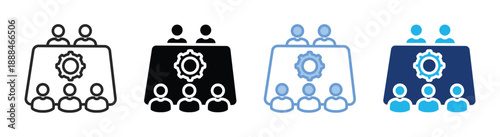 Workshop icon set multiple style collection