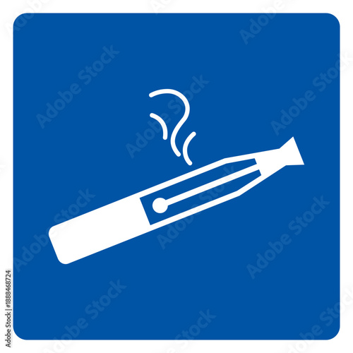E-Cigarette Symbol Sign ,Vector Illustration, Isolate On White Background Label. EPS10