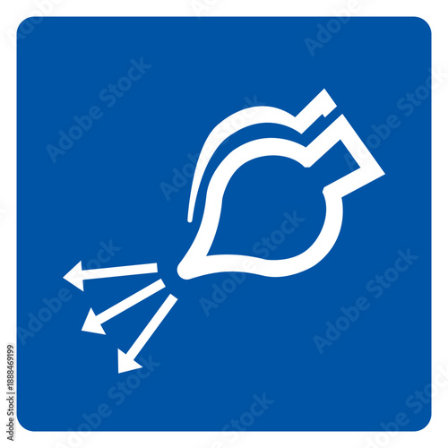 Start Air Supply In Launch Sequence Symbol Sign, Vector Illustration, Isolate On White Background Label.EPS10