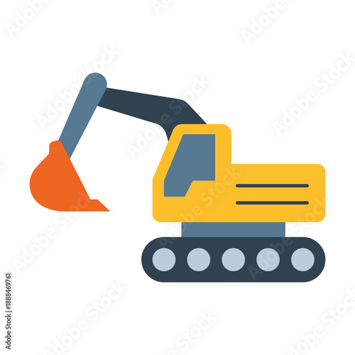 Excavator Machine Heavy Equipment Construction.