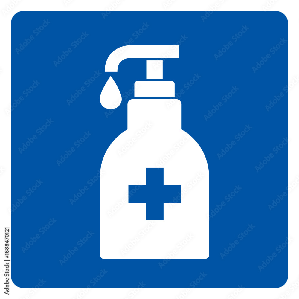 Fototapeta premium Sanitizer Symbol Sign ,Vector Illustration, Isolate On White Background Label. EPS10