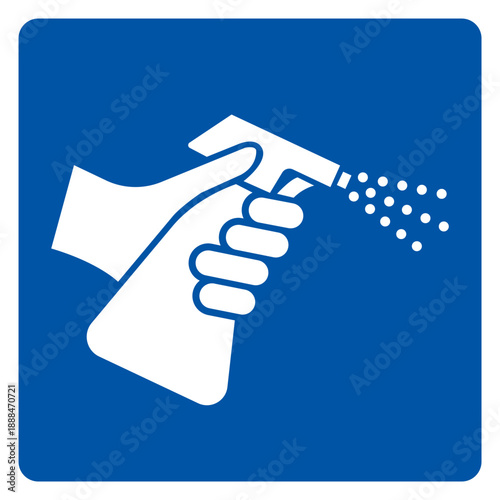 Clean and Disinfect Symbol Sign, Vector Illustration, Isolate On White Background Label.EPS10