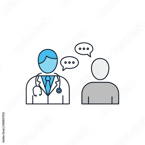 Doctor Consulting Patient in Clinic