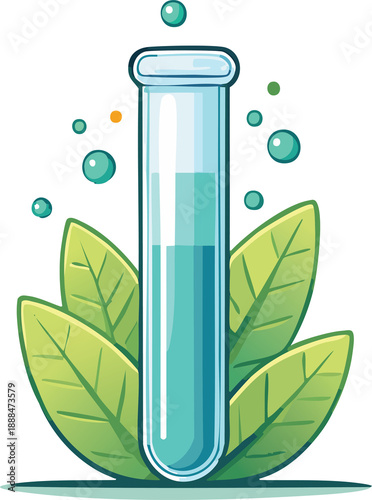 Wallpaper Mural Test tube icon, clean flat vector illustration, minimal laboratory healthcare symbol Torontodigital.ca