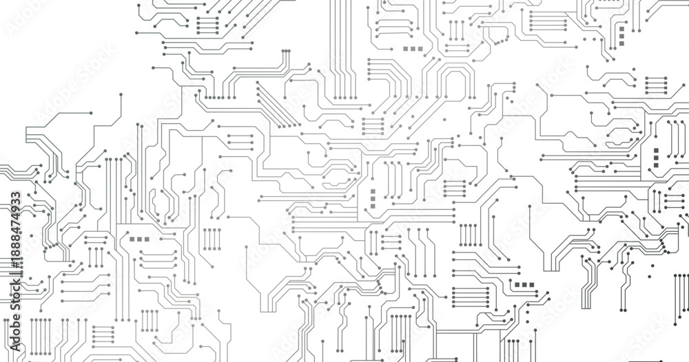 Obraz premium Technological background with a circuit board texture. Vector eps10