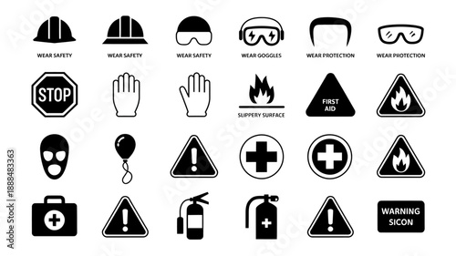 Safety Signs Collection for Workplace and Industry Use